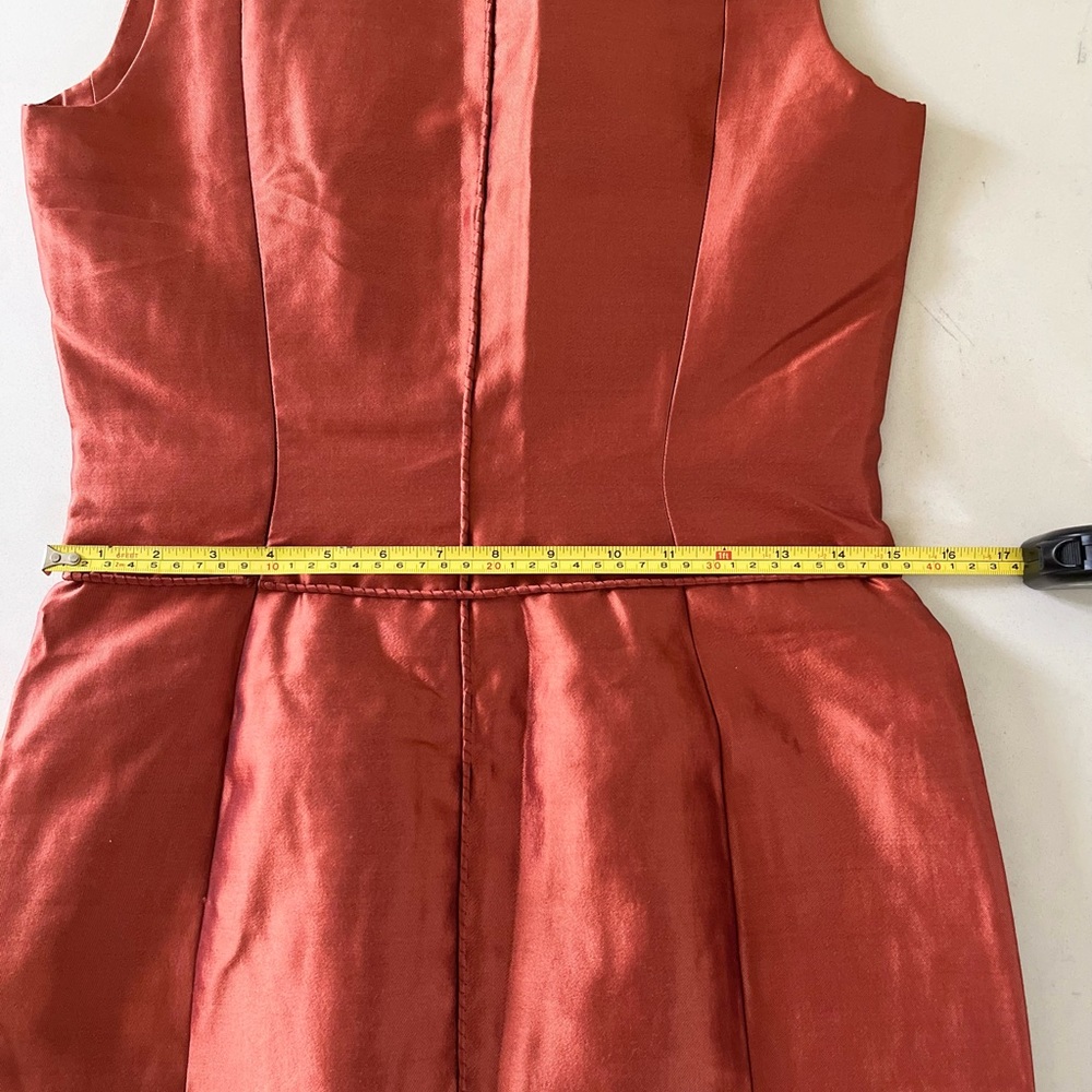 NWOT Chado Ralph Rucchi Salmon Silk Cocktail Dress - size 6 - Picture 6 of 12